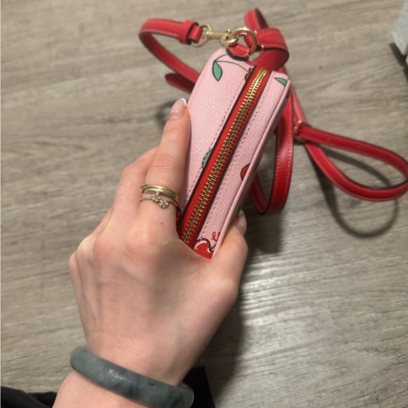 Coach Heart Cherry print π bag - Picture 4 of 4
